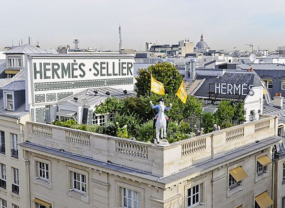 hermès un jardin sur le toit